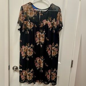 Apt. 9 - Short sleeve Floral Midi shift Dress